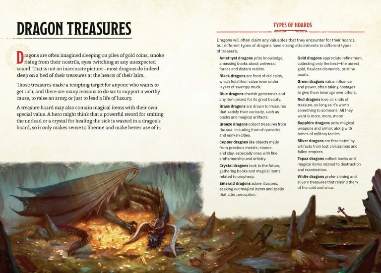 A Look Inside: Dragons & Treasures