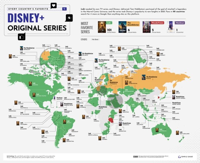 The most popular Disney+ original shows around the world