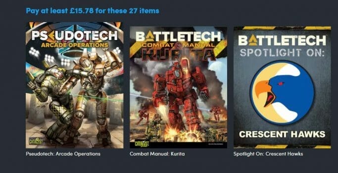 Battletech productions - Pay at least £15.78