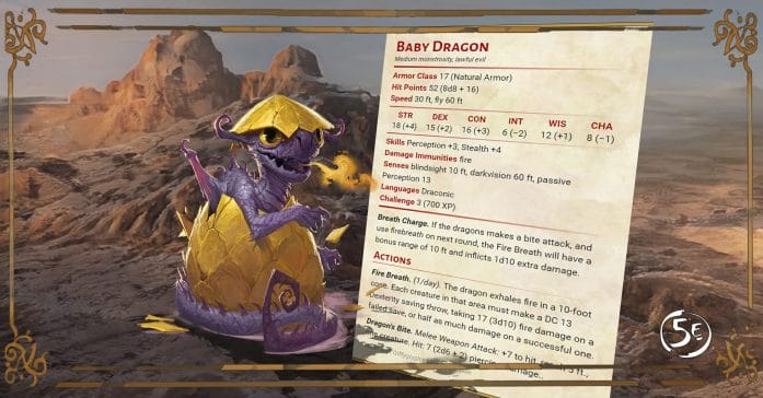 Villainous Champions of the Shadow Keep for 5E - Baby Dragon