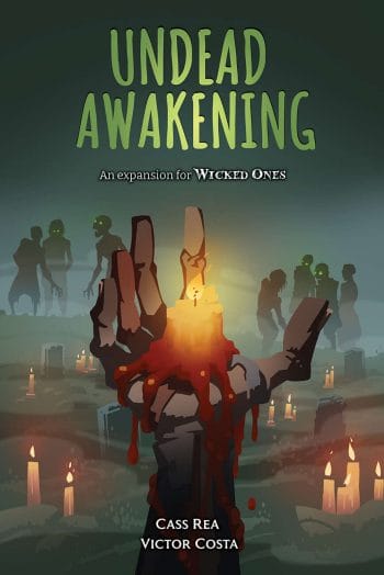 Undead Awakening cover - undead hand holding candle