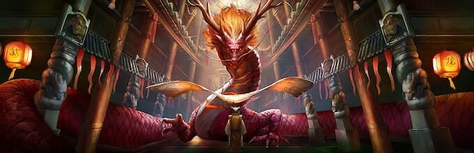 Sidereal confronts dragon god