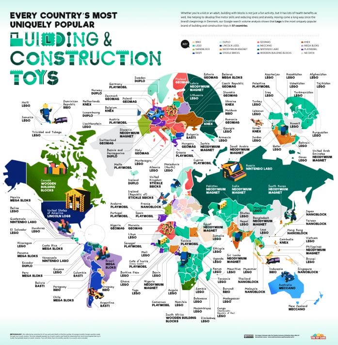 The most popular building construction toys