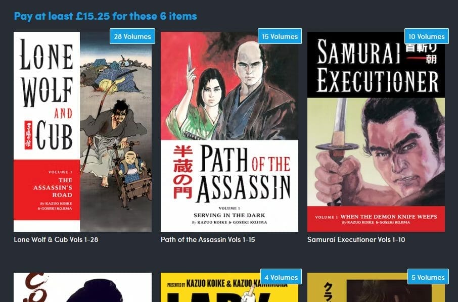 Lone Wolf and Cub tier summary