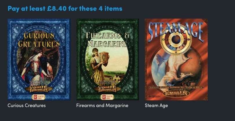 Pay at least £8.40 cover pictures