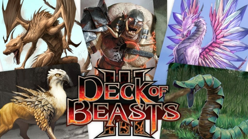 D&D 5E - Deck of Beasts Now Available (all the Kobold Press monsters on  cards)