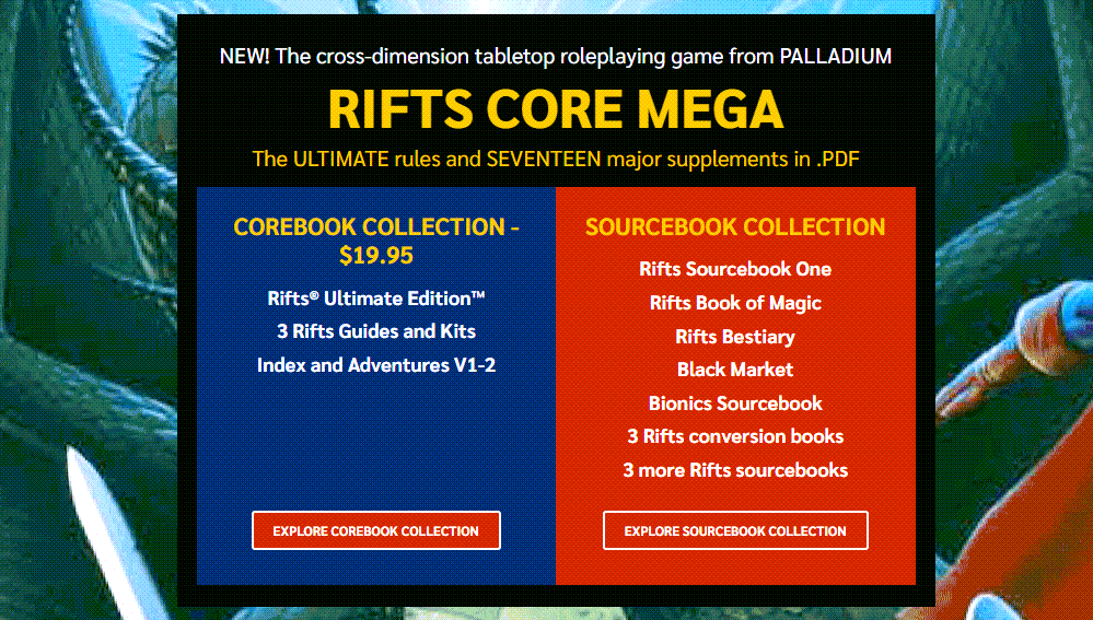 Rifts Core Mega details
