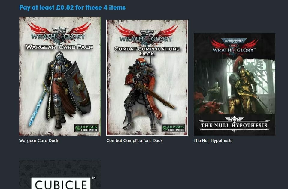 Warhammer 40K's RPG Wrath & Glory bundle