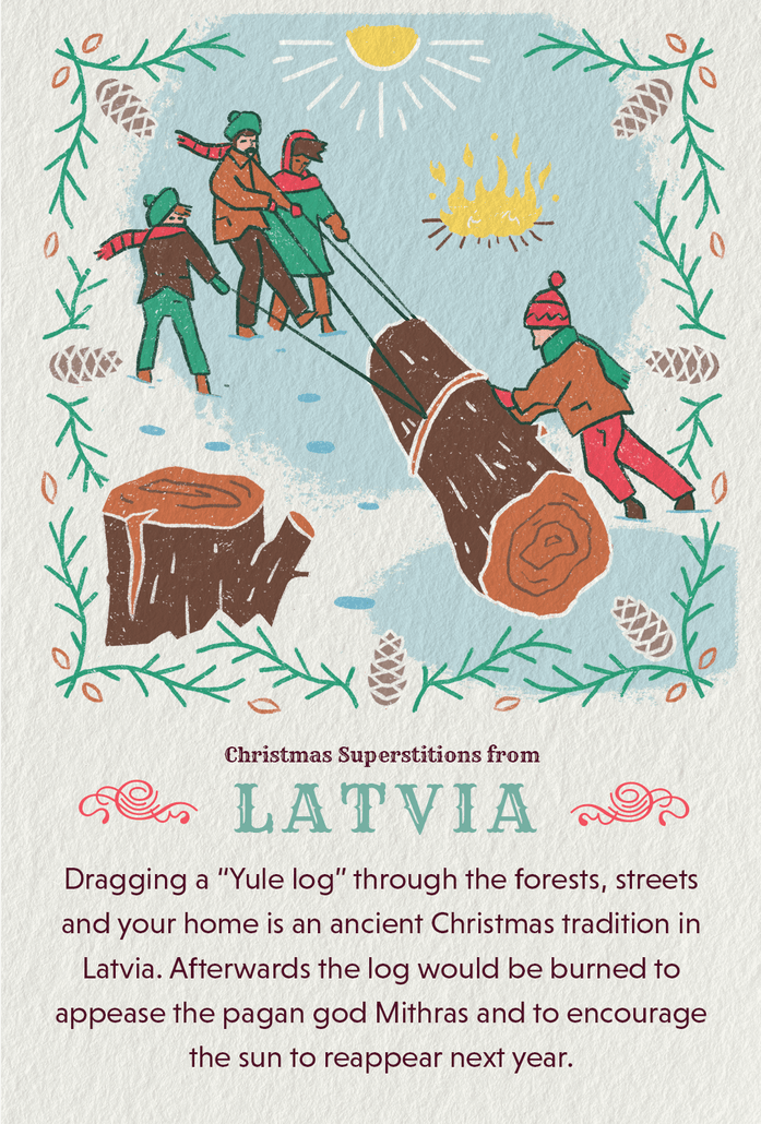 Unusual Christmas folklore from Latvia