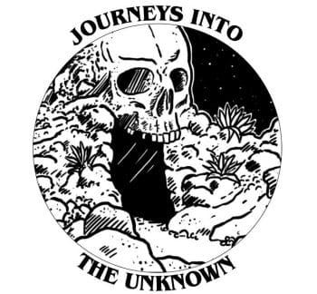 Journeys into the Unknown skull art
