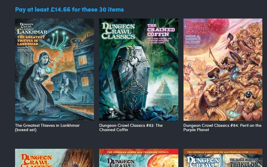 Dungeon Crawl Classics bundle