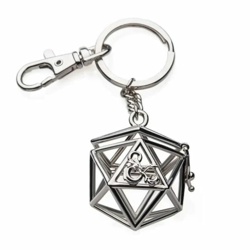D&D magnetic dice holder keychain