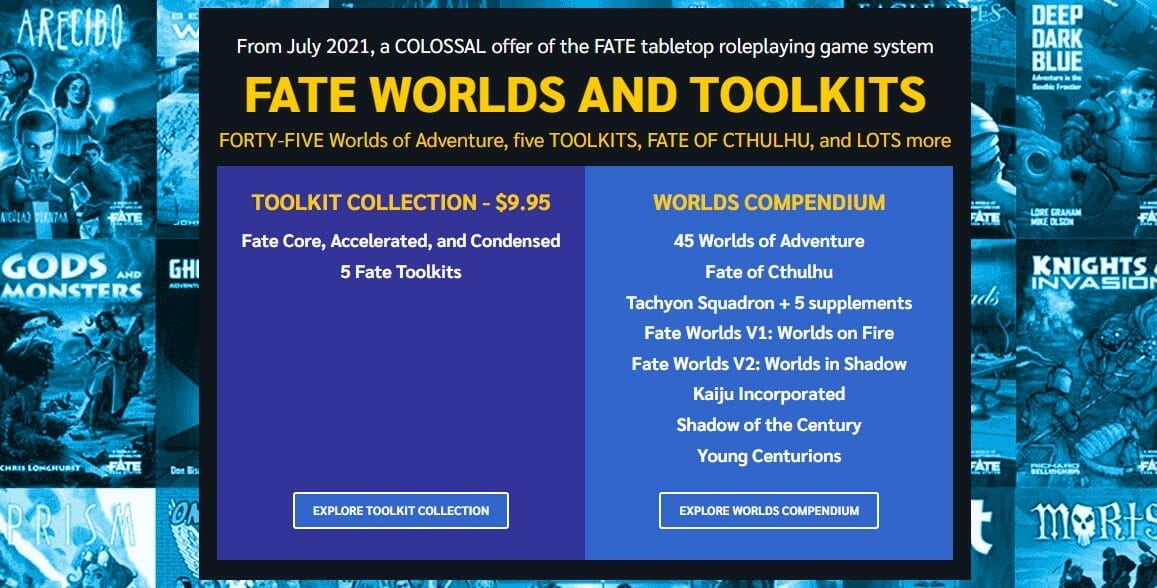 Fate Worlds and Toolkits details
