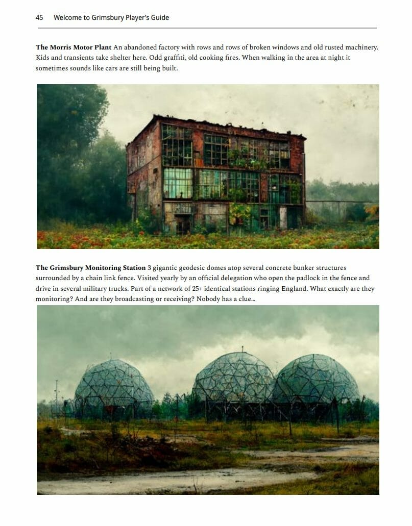 Layout example showing two pictures in a single column