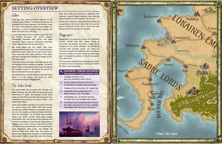 Legends of Gildor into and map