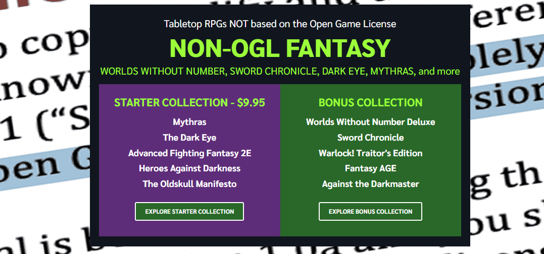 Non-OGL Fantasy