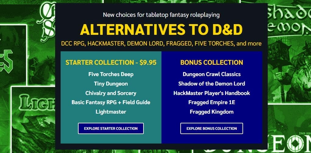 Alternatives to D&D 