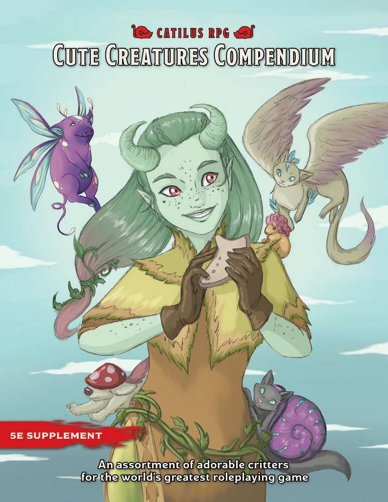 Cute Creatures Compendium cover - cute critters of D&D hero