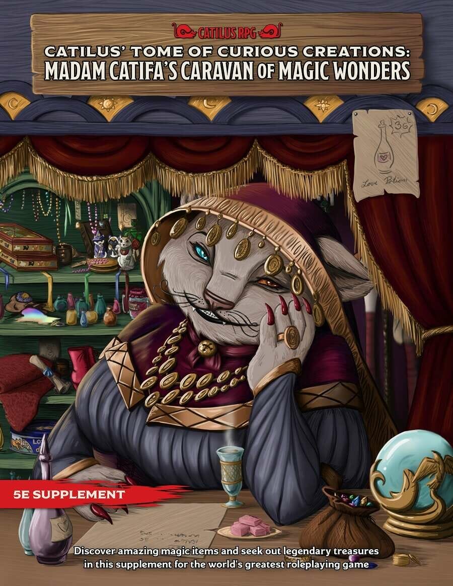 Madam Catifa cover - a catperson