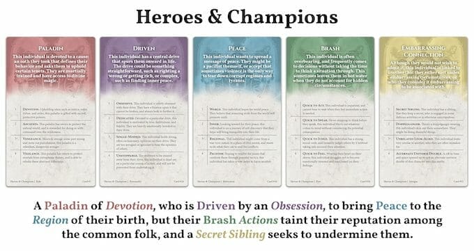 Heroes and Champions example