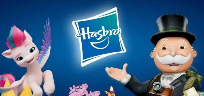 Hasbro logo with characters