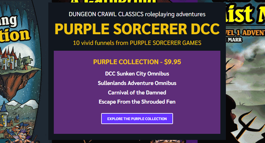 Purple Sorcerer DCC tiers
