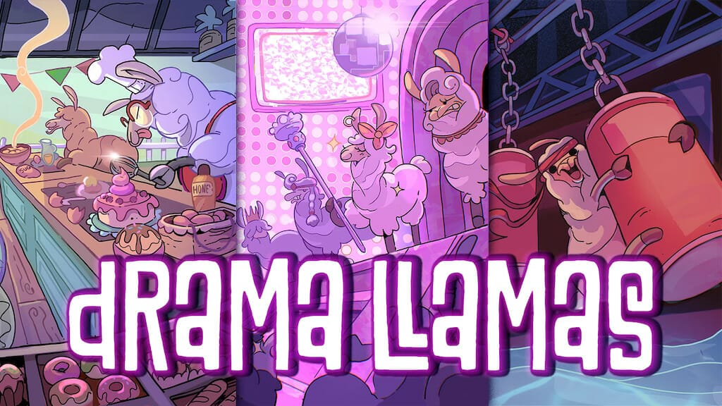 Drama Llamas A reality TV tabletop RPG except everyone is a llama