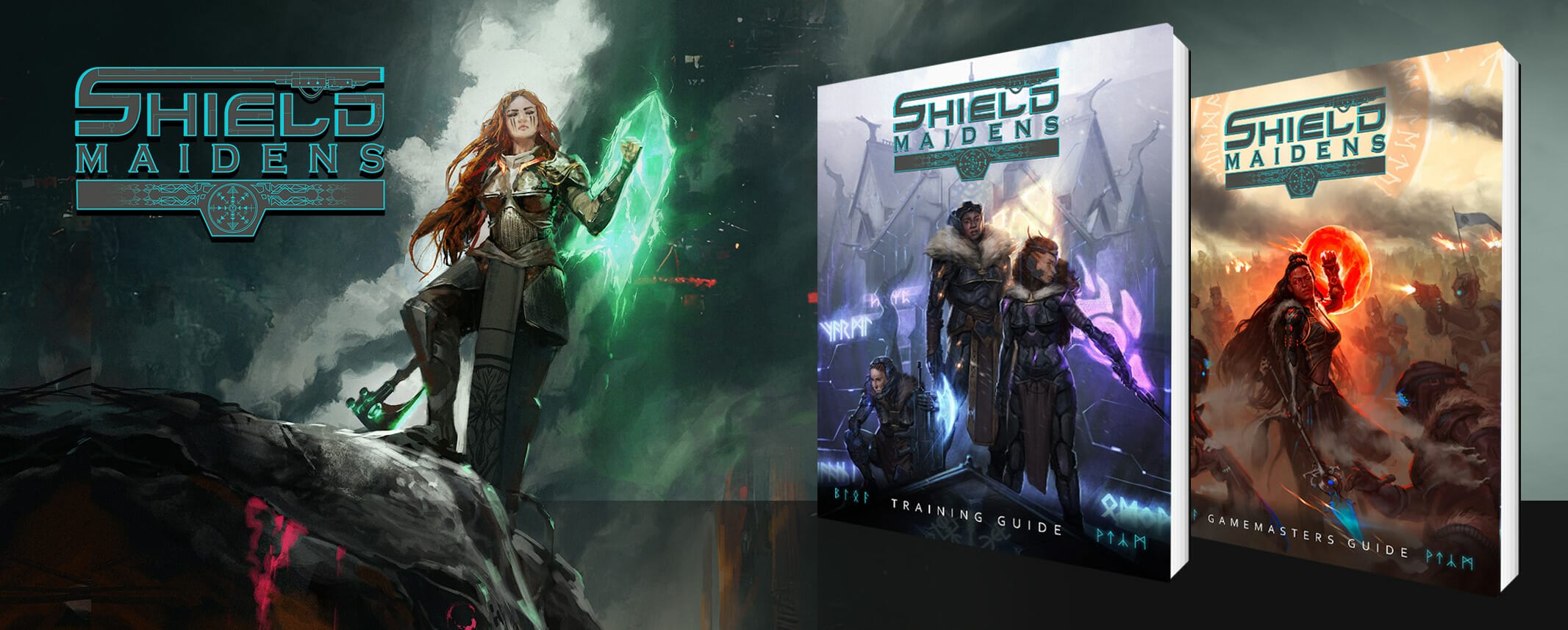 Shield Maidens hero image showing book covers