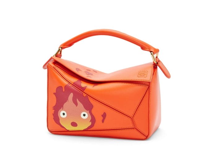 Calcifer small Puzzle bag - orange handbag