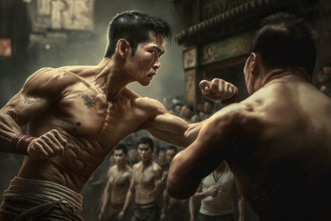Martial arts fight