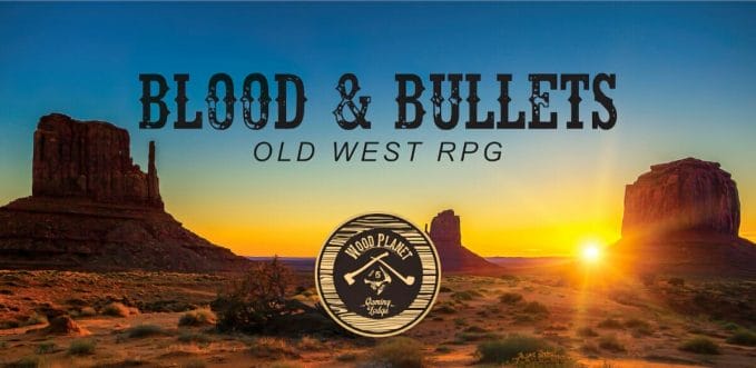 blood & bullets: old west banner
