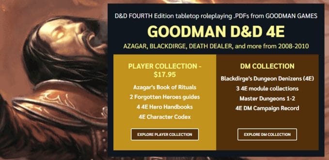 Goodman Games' 4e D&D titles
