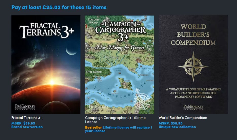 Pay more than £25.02 map tier