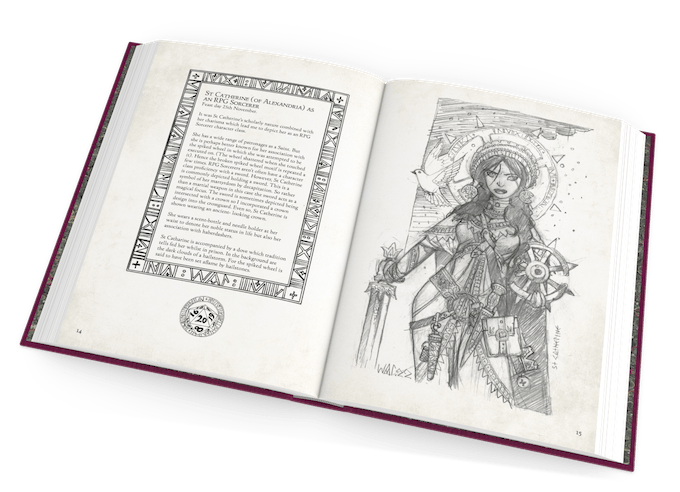 RPG Saints page layout