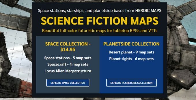 Science Fiction Maps - tiers