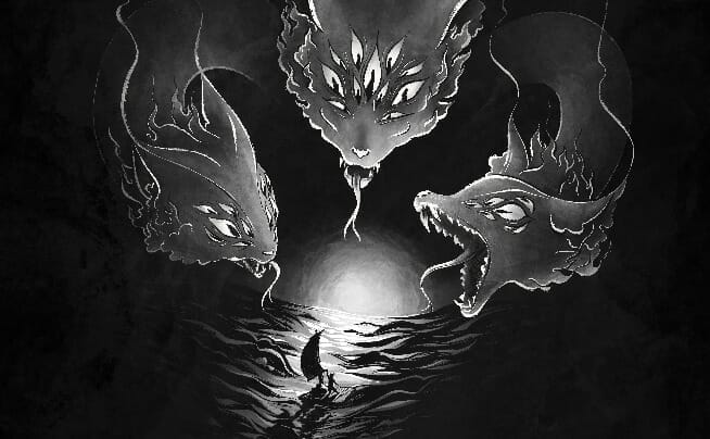 ink by Snowbright - showing darkness and dragons