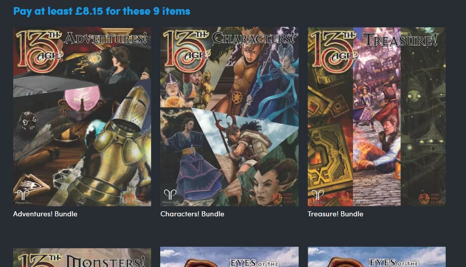Award-winning TTRPG 13th Age gets a mega bundle Humble deal