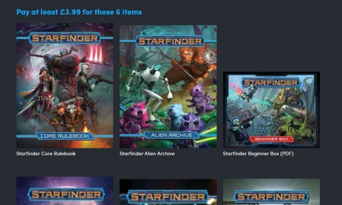 Starfinder tier: Pay at least £3.99