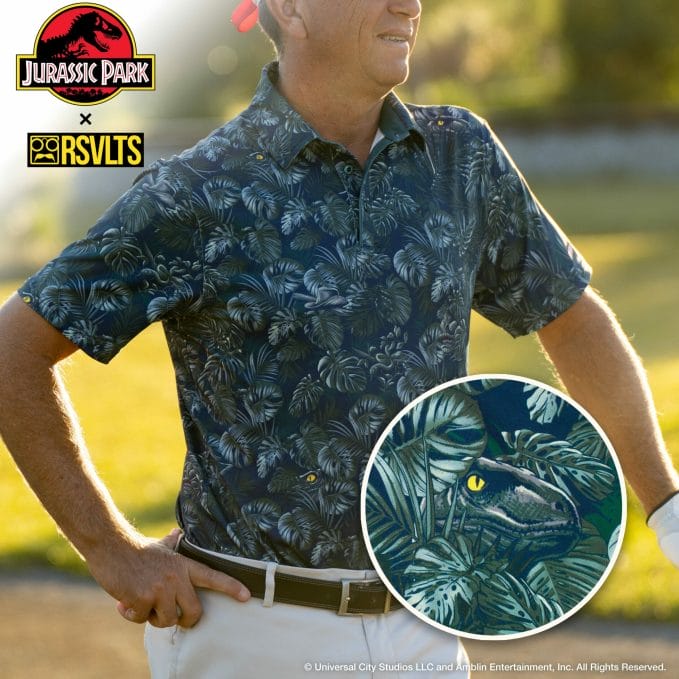 Raptor hiding in shirt design