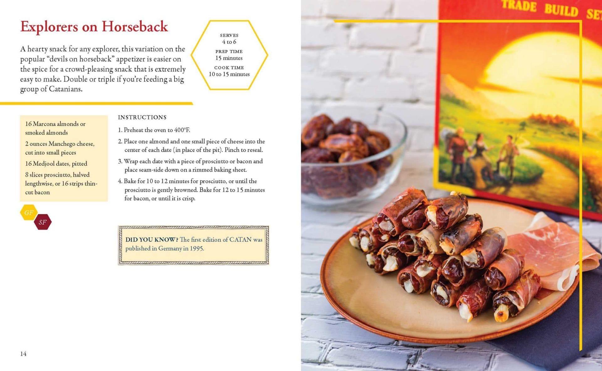 Catan cookbook recipe samples