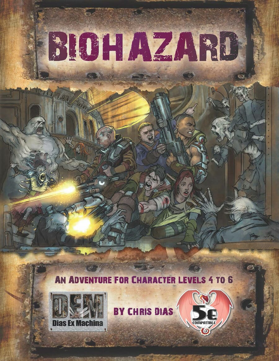 Biohazard cover showing zombies attacking well armed force
