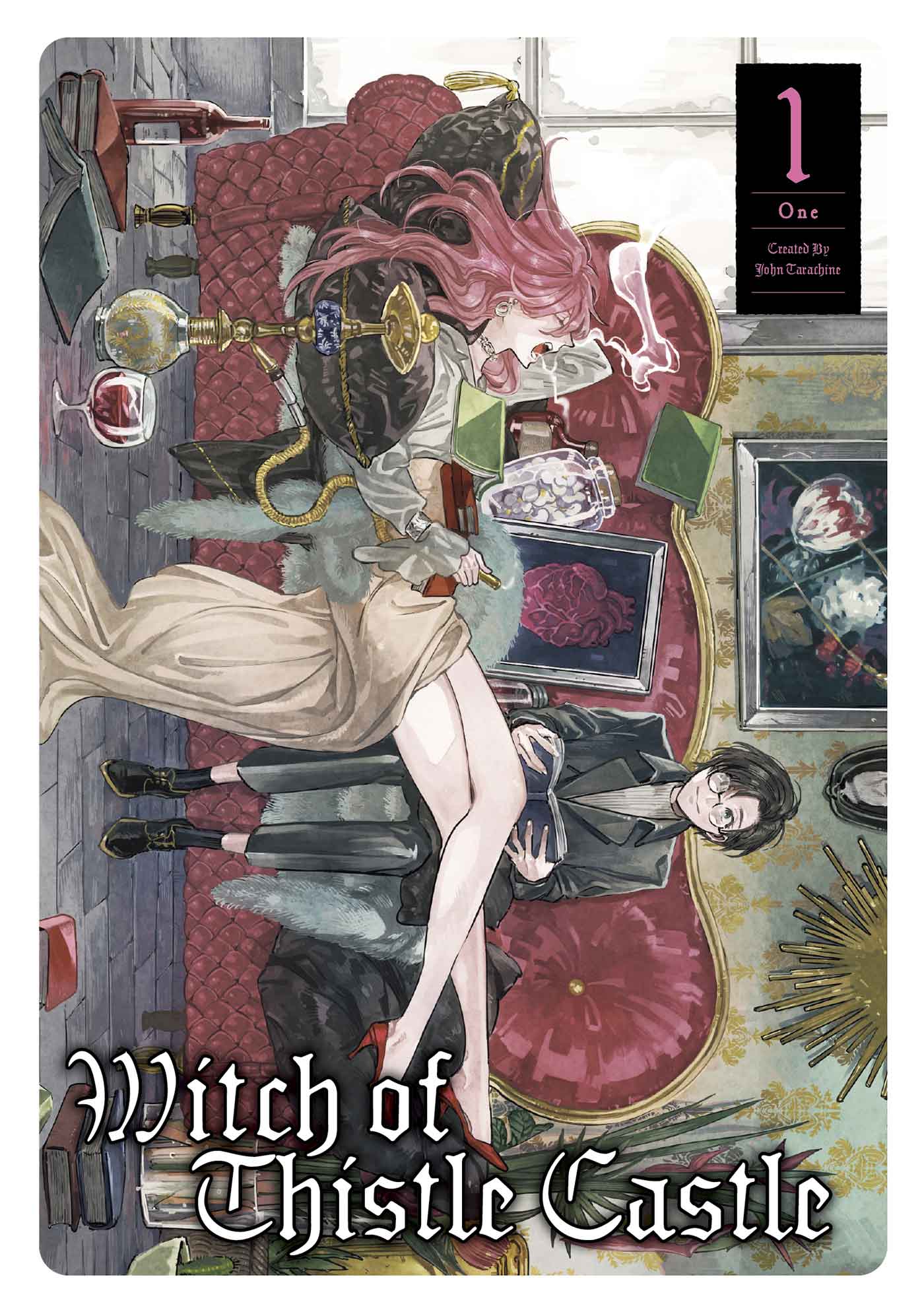 A look inside the manga Witch of Thistle Castle cover