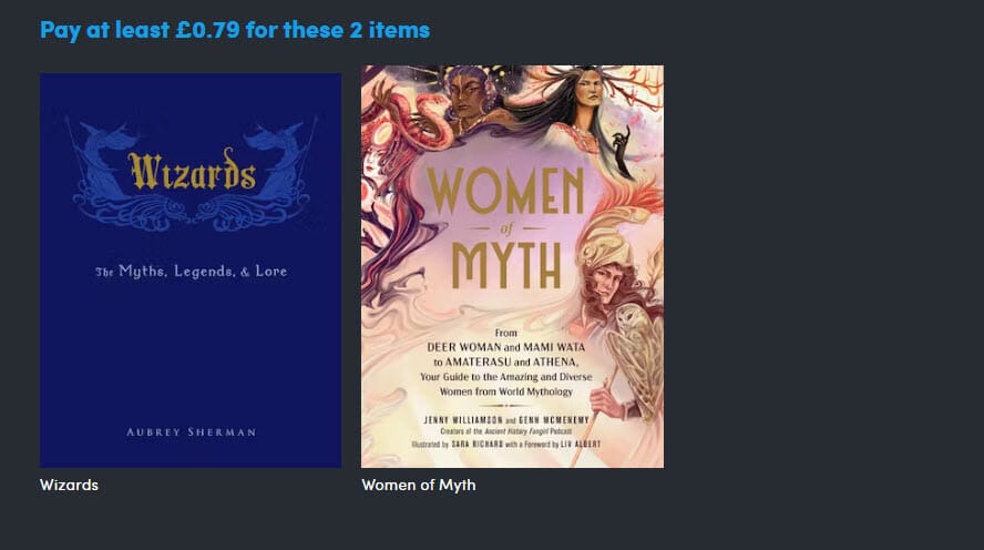 Pay £0.79 or more books