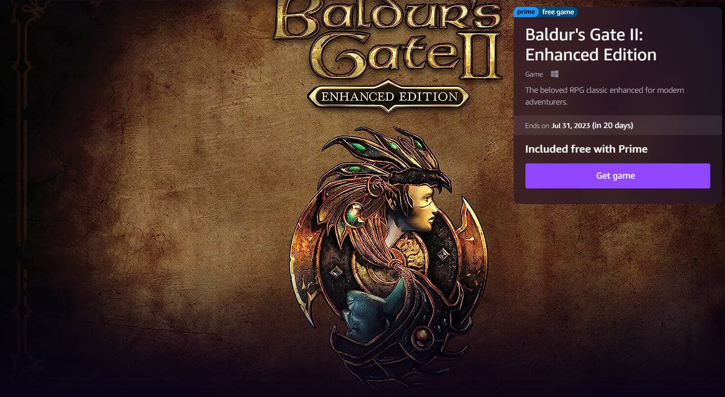 Baldur's Gate 2 free download