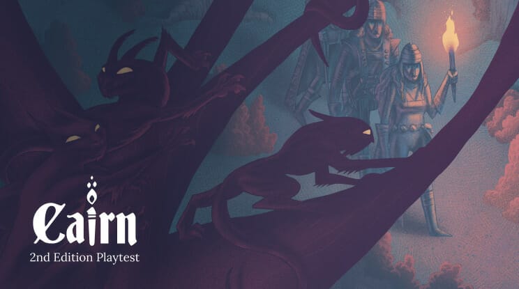 Torch carrying adventures make way through dark forest