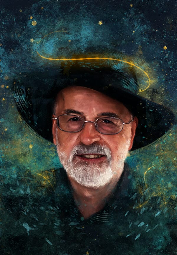 Terry Pratchett by Andrea C White
