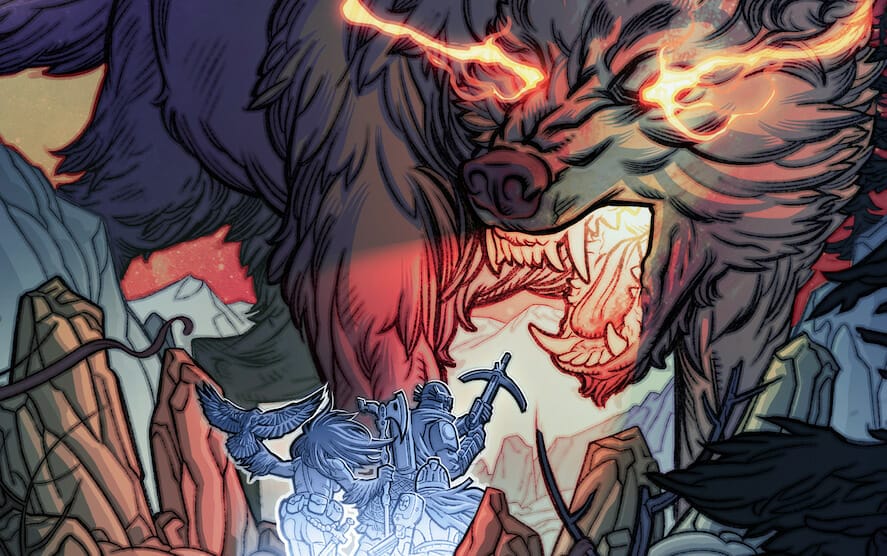 Giant demon wolf fights sspaces pce vikings