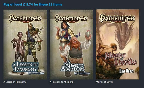 Pathfinder Tales tier 2 offer