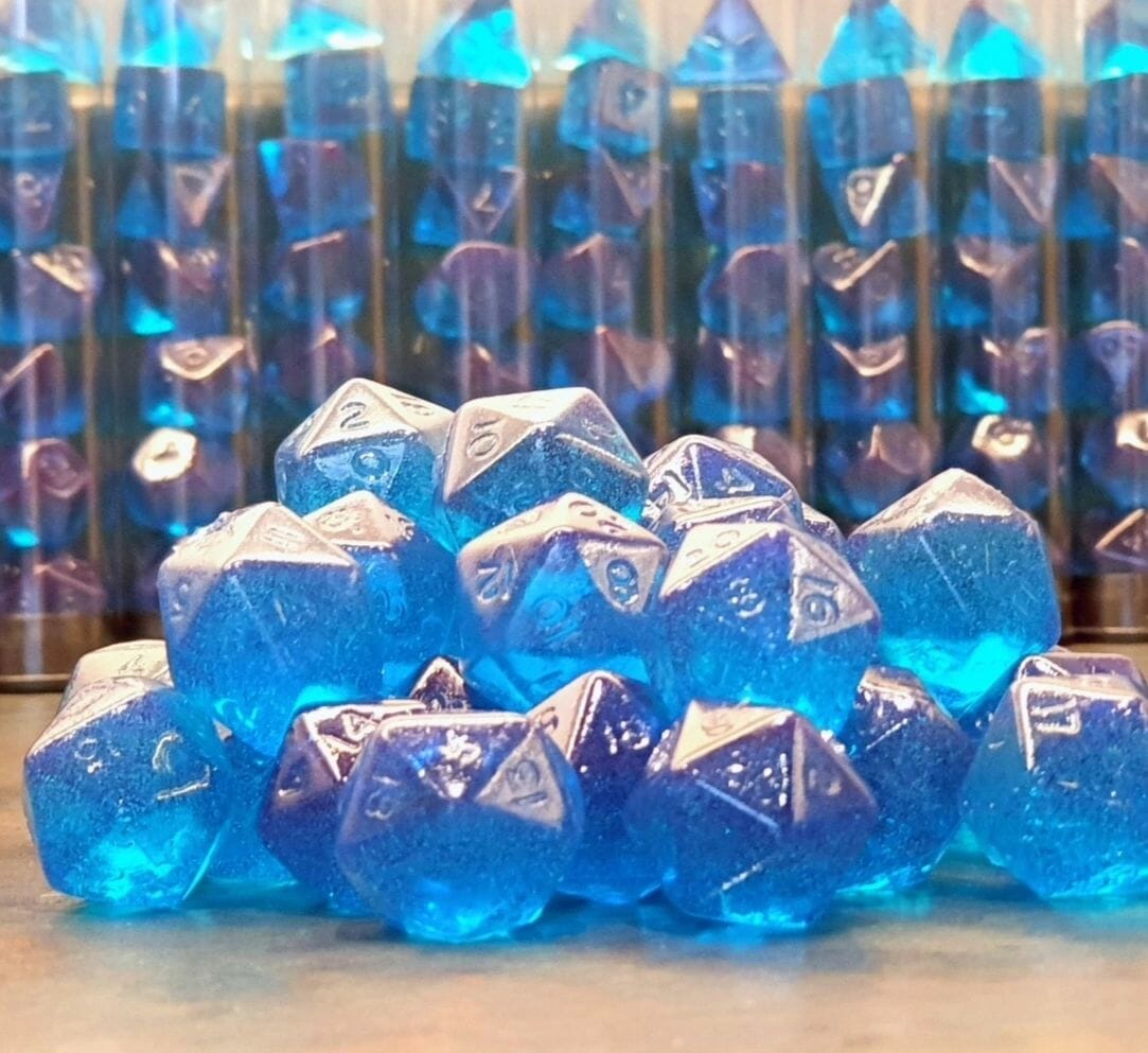 blue gummy dice
