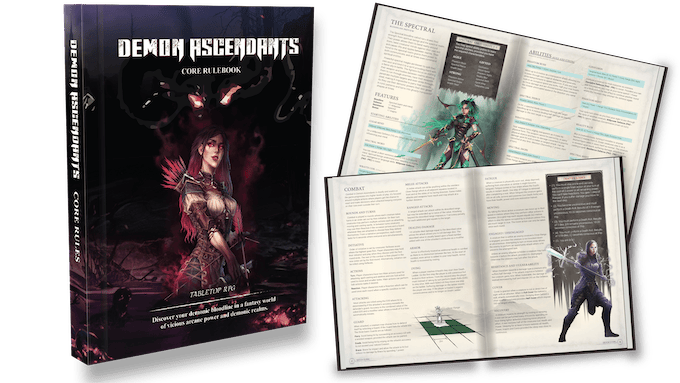 Demon Ascendants cover and layout